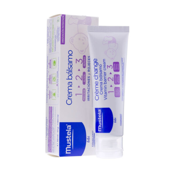 Mustela Bebe Vitamin Barrier Cream 123 New موستيلا كريم لطفح الحفاض 50